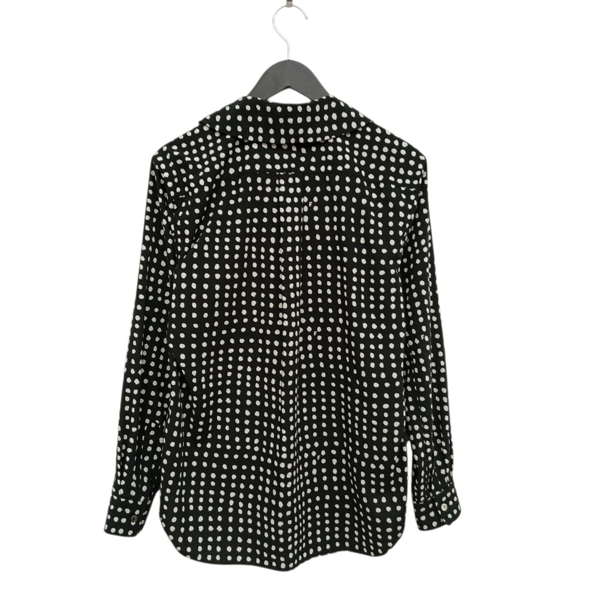 25SSPolka Dot Shirt Black Whiteドットシャツ1O-B013