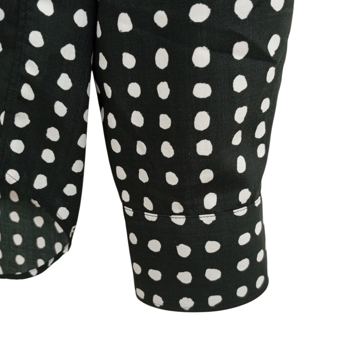 25SSPolka Dot Shirt Black Whiteドットシャツ1O-B013