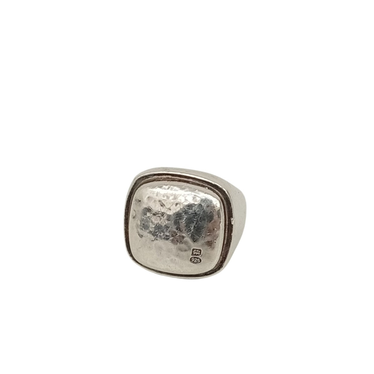 HEAVY CUSHION CABOCON SIGNET RING 925指輪
