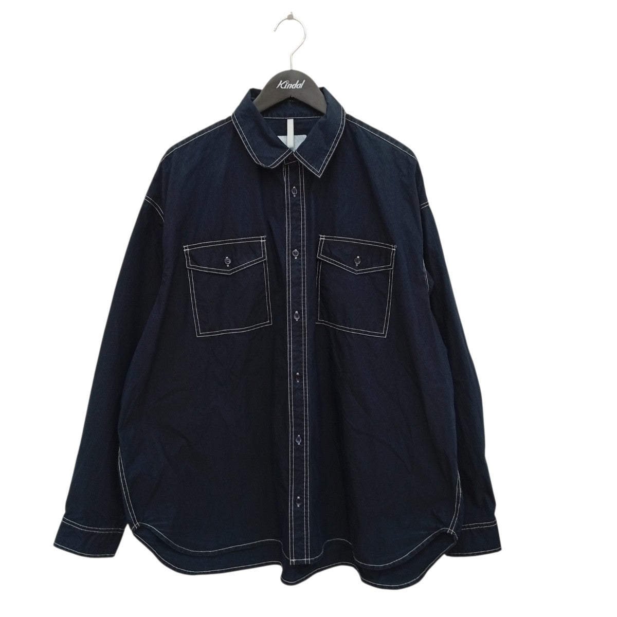 0- LIGHT WEIGHT INDIGO SHIRTシャツ4G2-3-007-0173