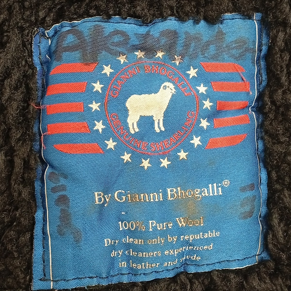 Gianni Bhogalli ムートンジャケット 古着・中古-8枚目のアイテム画像