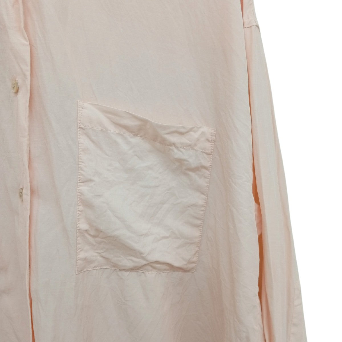 natural slub tunic長袖シャツ25050922705020