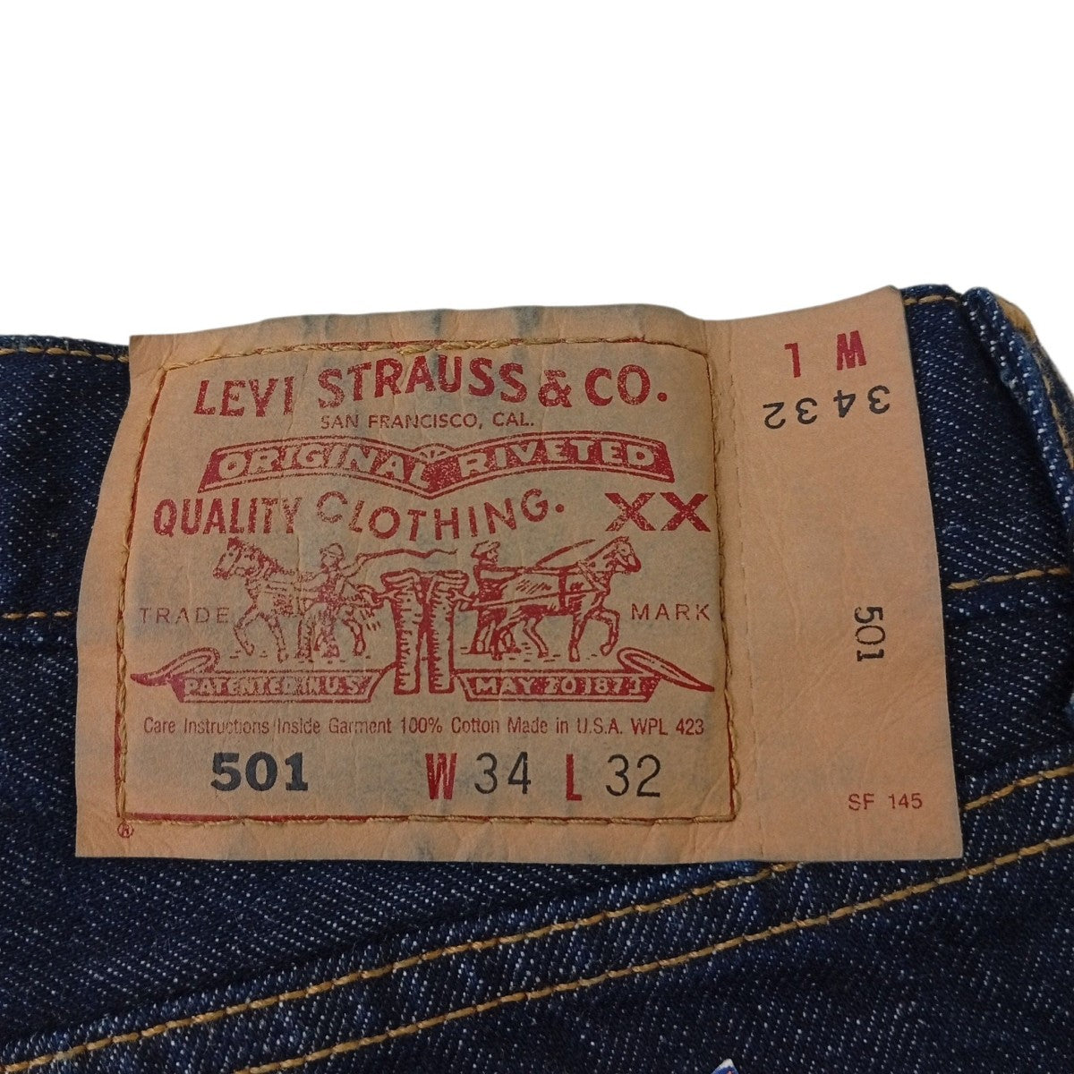 LEVI’S 501 刻印553 USA製 デットストックデニムパンツ2159CS14 古着・中古-3枚目のアイテム画像