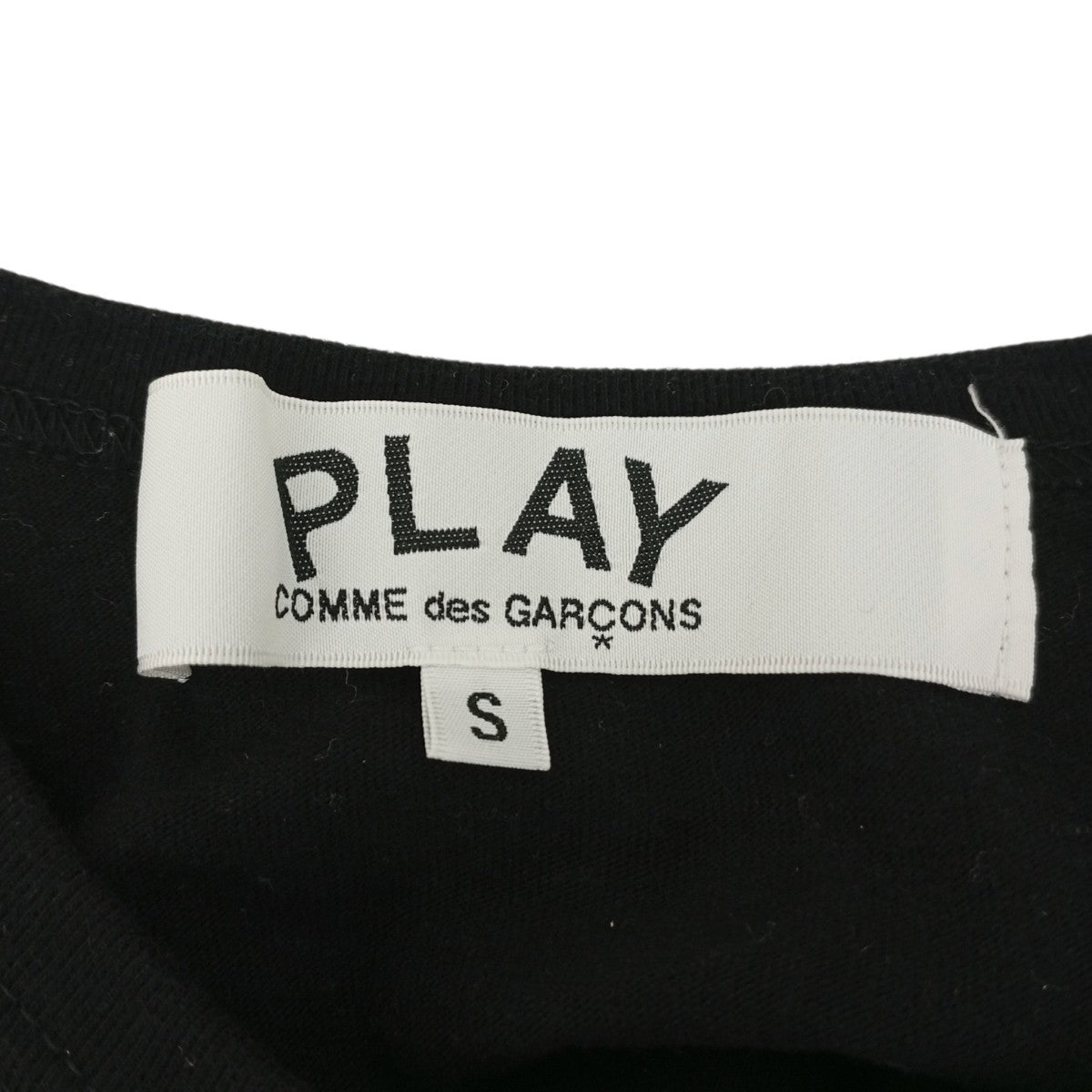 PLAY COMME des GARCONS Long Sleeve T-Shirt With Black Emblem長袖カットソーAX-T120 古着・中古-3枚目のアイテム画像