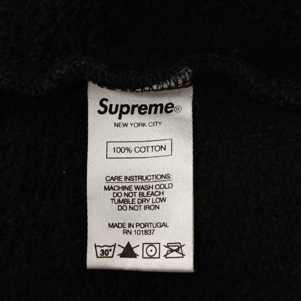 Supreme×COMME des GARCONS SHIRT 18FW Split Box Logo Hooded Sweatshirt Blackパーカー 古着・中古-5枚目のアイテム画像