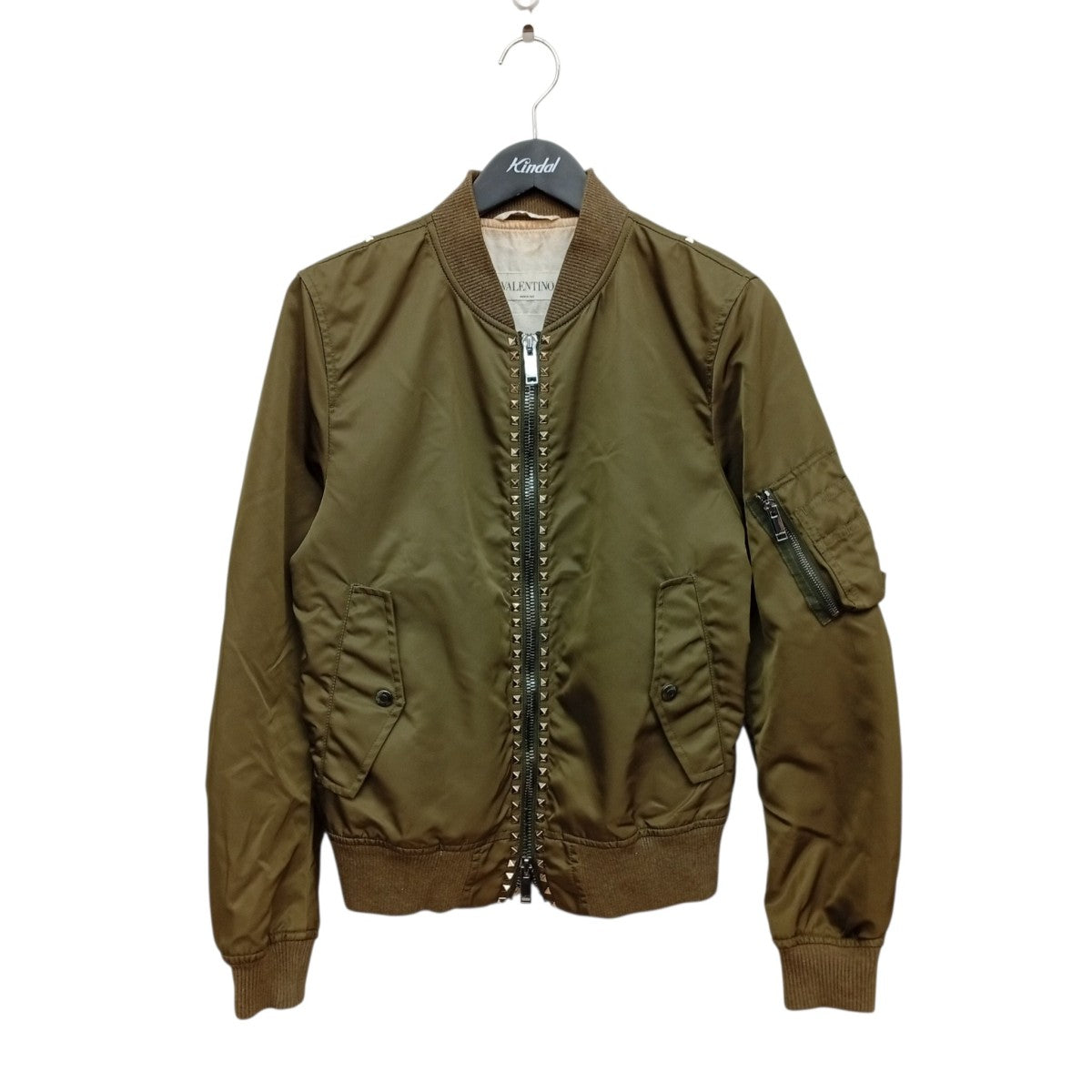 VALENTINO ロックスタッズボンバージャケットMV3C11602KP 古着・中古-1枚目のアイテム画像