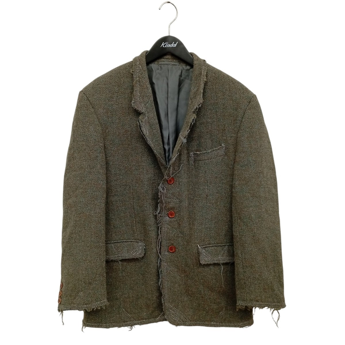 Rebuild by Needles×Harris Tweed Rough Out Jacketテーラードジャケット 古着・中古-1枚目のアイテム画像