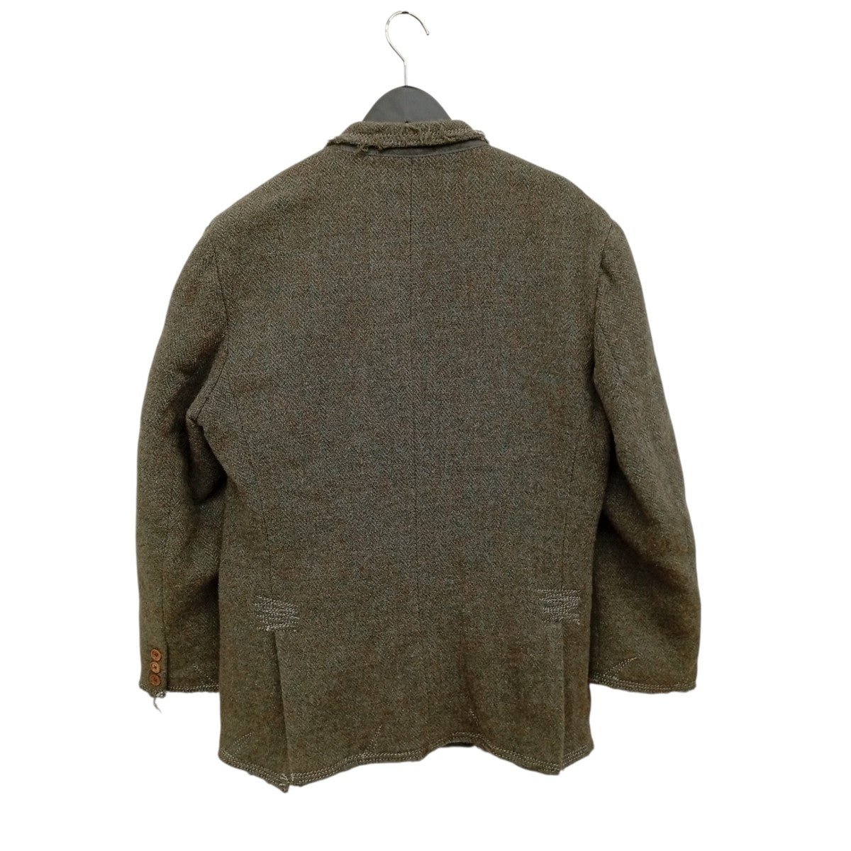 Rebuild by Needles×Harris Tweed Rough Out Jacketテーラードジャケット 古着・中古-2枚目のアイテム画像