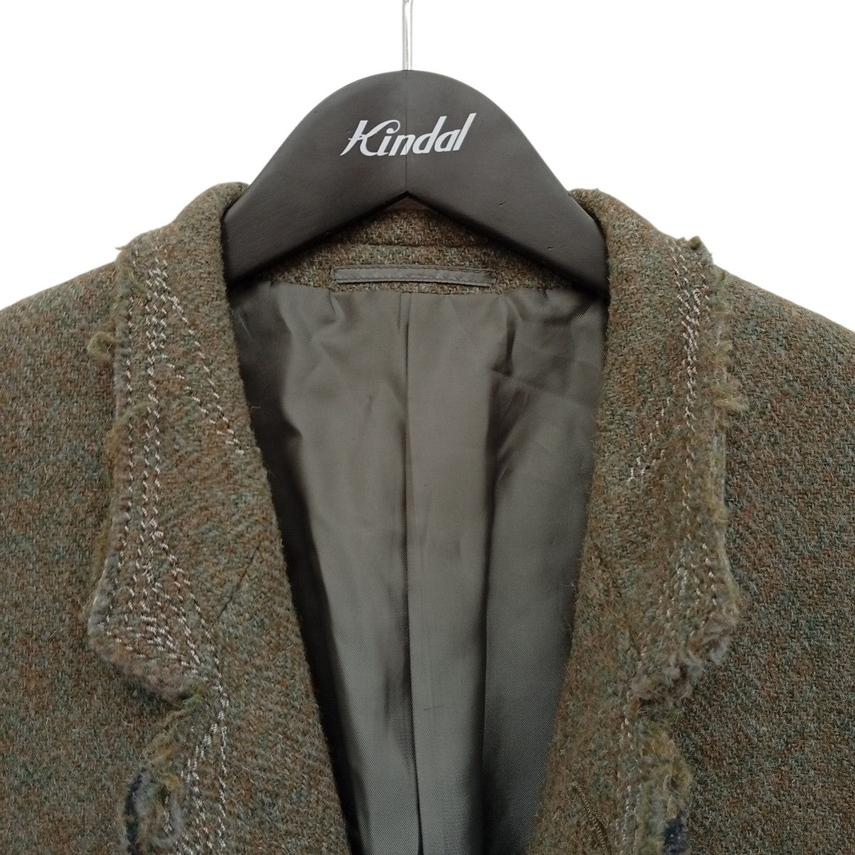 Rebuild by Needles×Harris Tweed Rough Out Jacketテーラードジャケット 古着・中古-5枚目のアイテム画像
