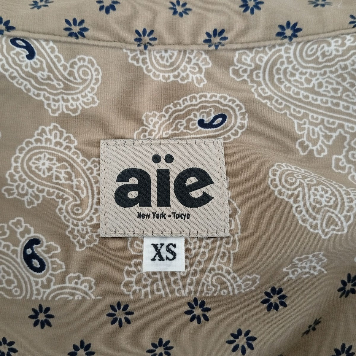 AiE Painter Shirt Multi Pattern Striped Cloth総柄シャツQV811 古着・中古-3枚目のアイテム画像