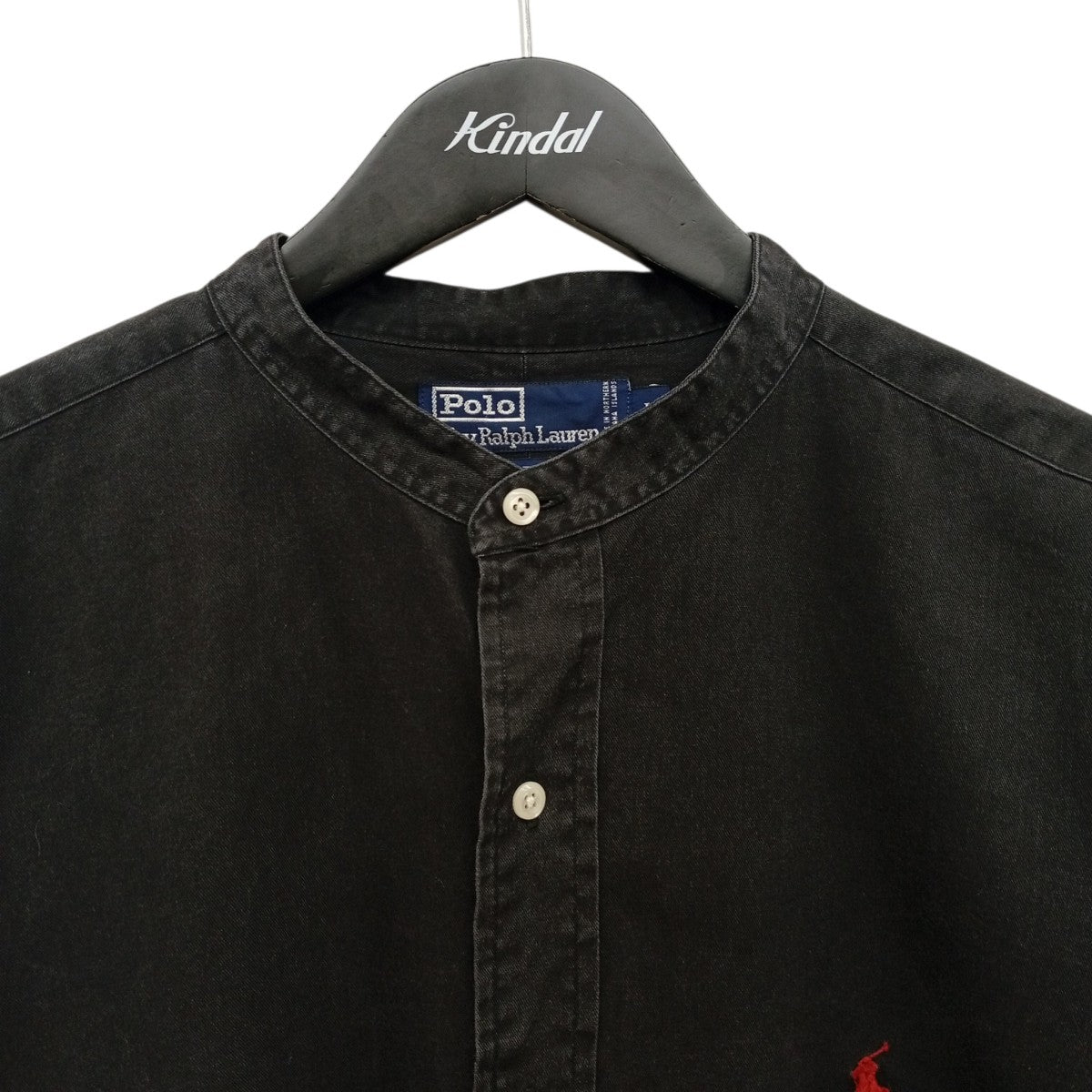 POLO RALPH LAUREN POST BOYノーカラーシャツ 古着・中古-4枚目のアイテム画像