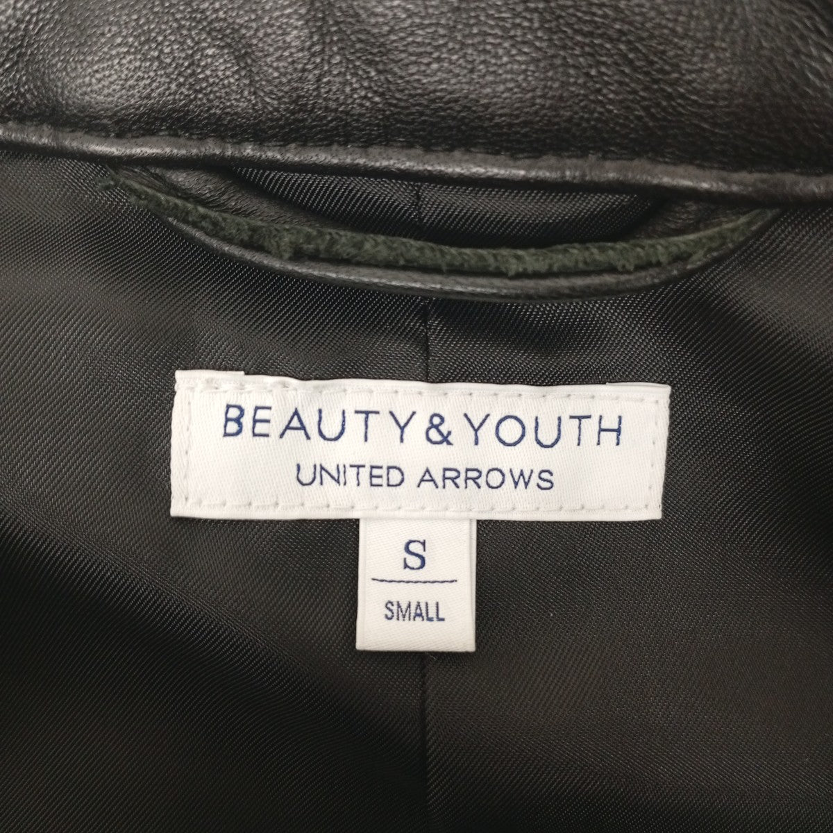 BEAUTY＆YOUTH シングルライダースジャケット1225-199-8183 古着・中古-3枚目のアイテム画像