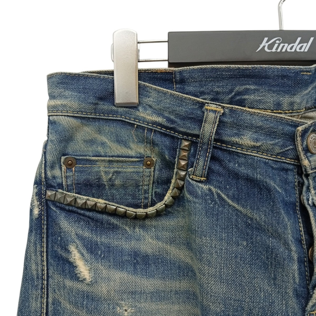ダメージ加工デニムパンツ4AP-2102