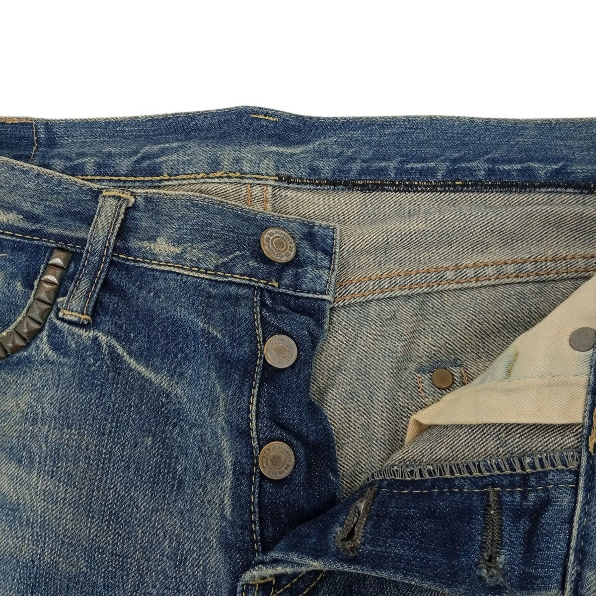ダメージ加工デニムパンツ4AP-2102