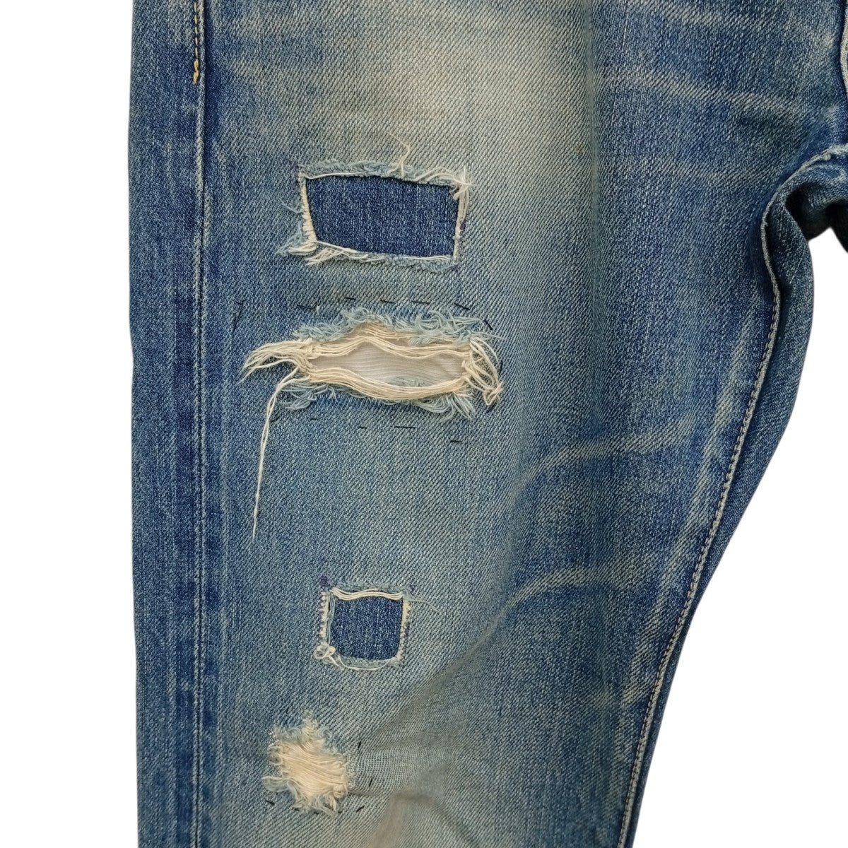 ダメージ加工デニムパンツ4AP-2102