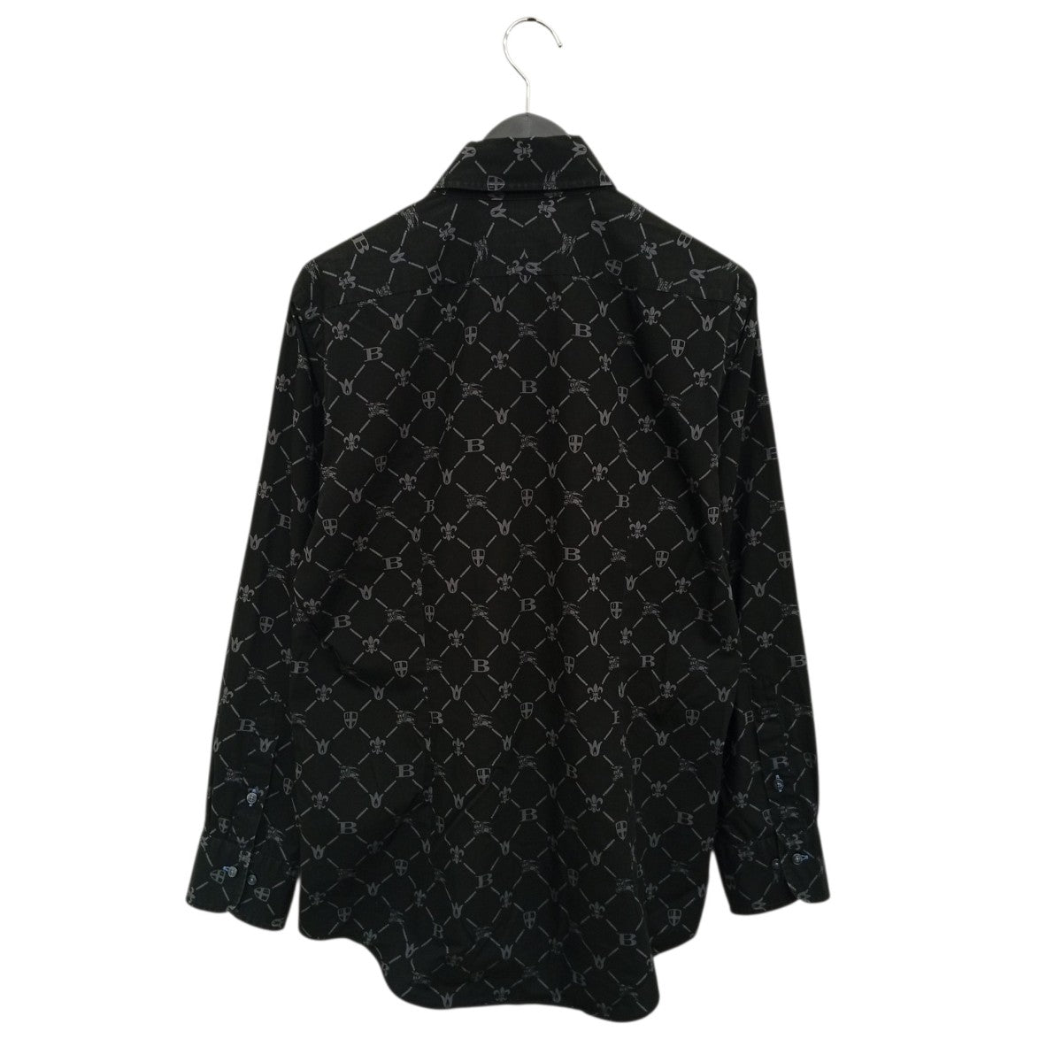 BURBERRY BLACK LABEL 総柄シャツBMW02-003-09 古着・中古-2枚目のアイテム画像