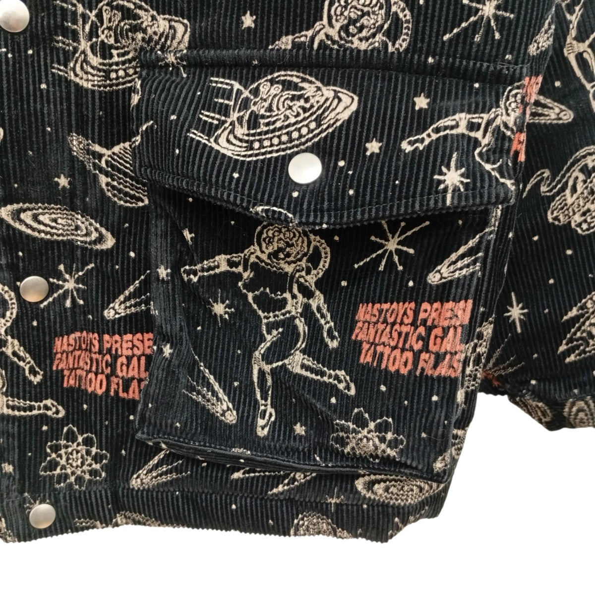NASTOYS×TATTOO STUDIO YAMADA GALAXY TATTOO FLASH Spaceman Jacketジャケット 古着・中古-7枚目のアイテム画像