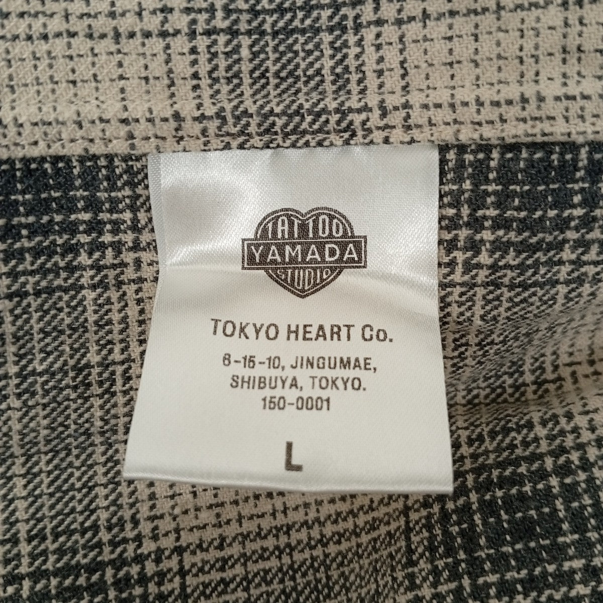 TATTOO STUDIO YAMADA チェックシャツ150-0001 古着・中古-5枚目のアイテム画像