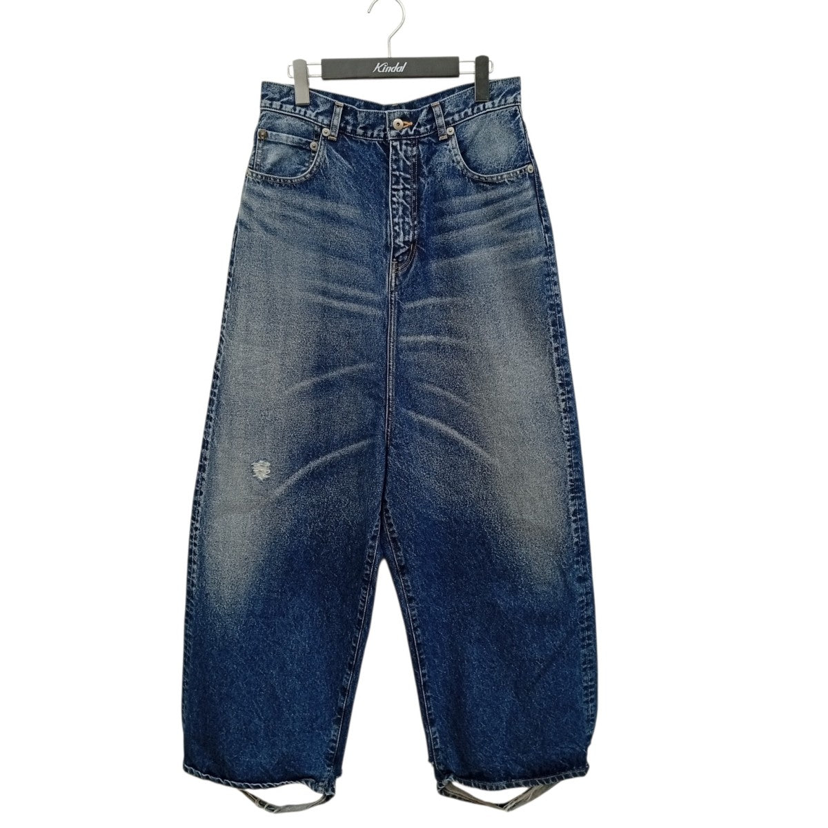 INSCRIRE Denim Loose Fit Pants ダメージ加工デニムパンツID-PT33AA 古着・中古-1枚目のアイテム画像