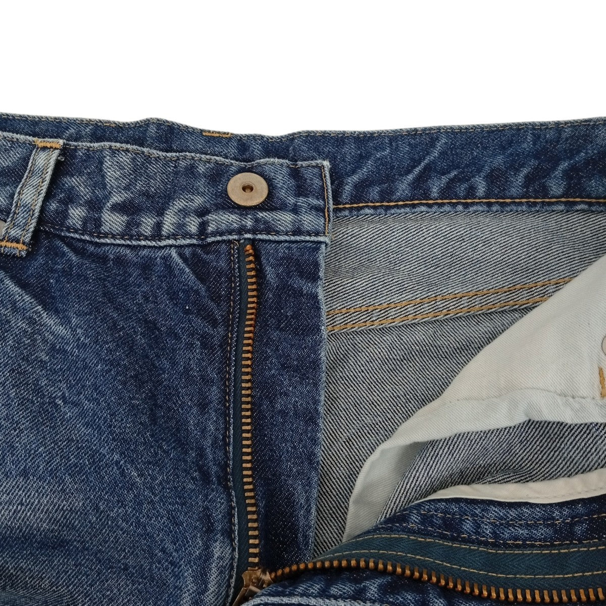INSCRIRE Denim Loose Fit Pants ダメージ加工デニムパンツID-PT33AA 古着・中古-3枚目のアイテム画像