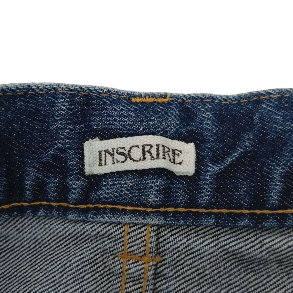 INSCRIRE Denim Loose Fit Pants ダメージ加工デニムパンツID-PT33AA 古着・中古-4枚目のアイテム画像