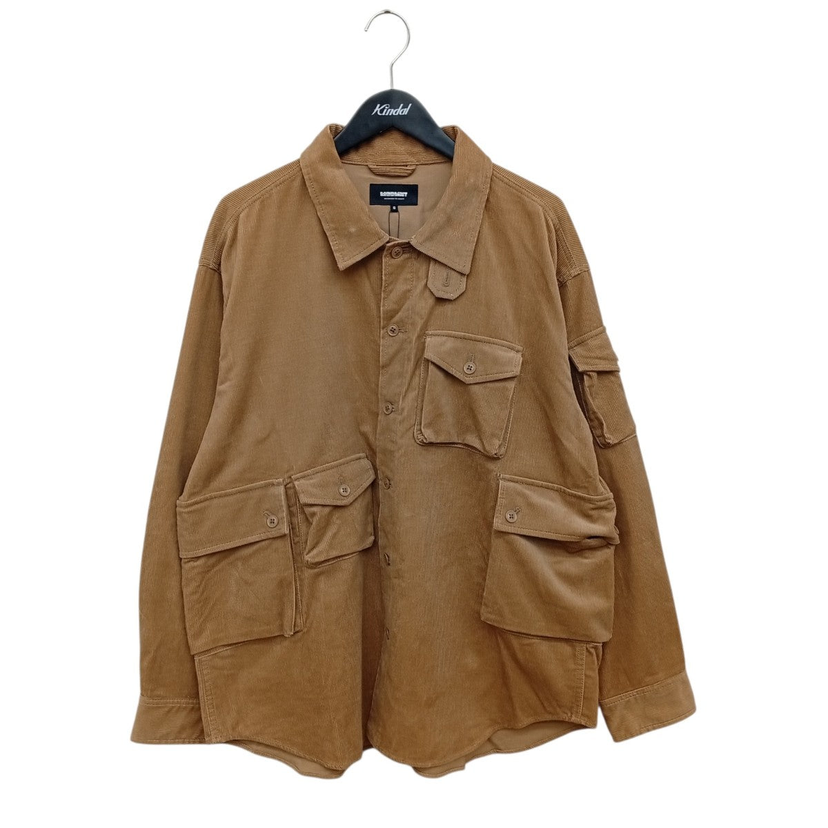 MODMENT CORDUROY UTILITY CPO SHIRT - BEIGEコーデュロイシャツジャケットM2520-1I016F 古着・中古-1枚目のアイテム画像