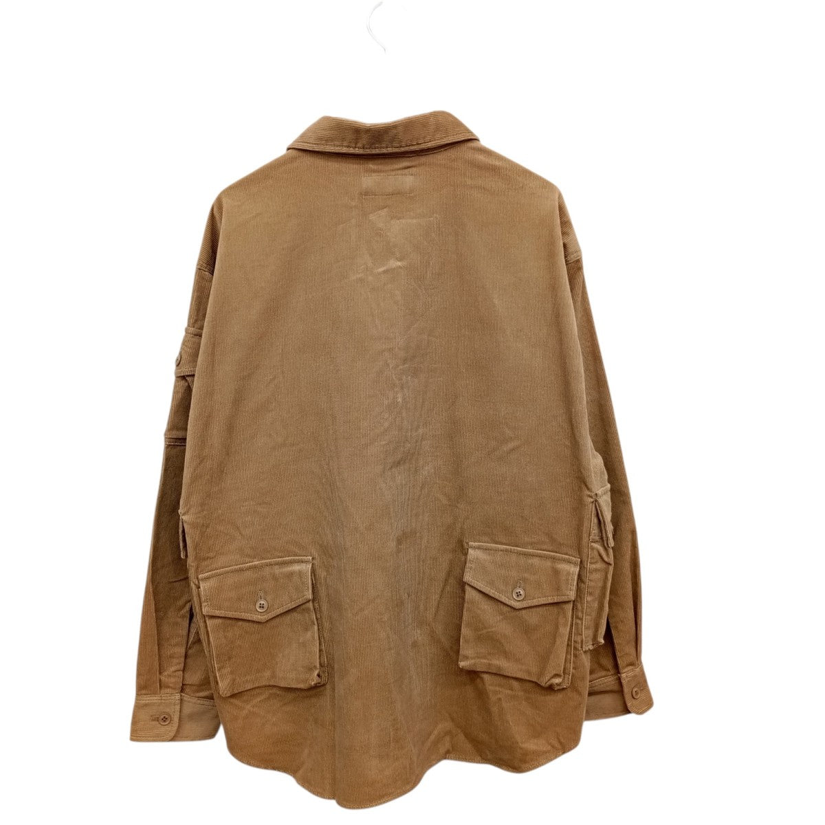 MODMENT CORDUROY UTILITY CPO SHIRT - BEIGEコーデュロイシャツジャケットM2520-1I016F 古着・中古-2枚目のアイテム画像