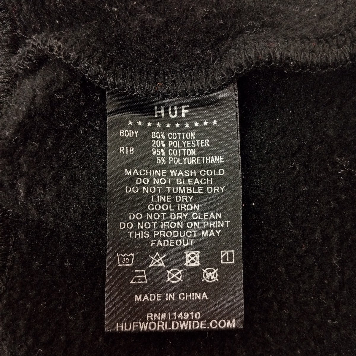 HUF パーカー 古着・中古-4枚目のアイテム画像