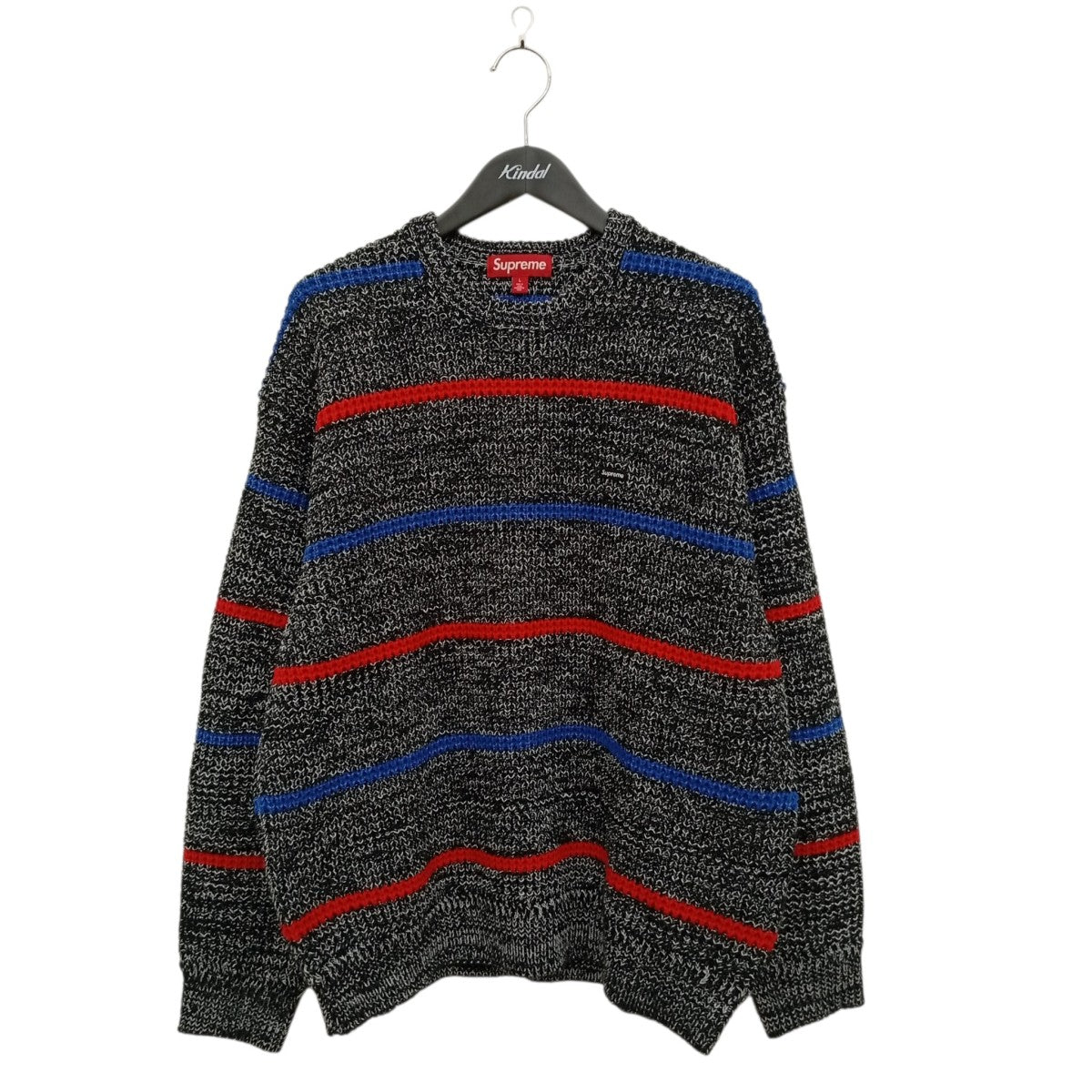 Waffle Small Box Sweater Stripe Melangeセーター24AW