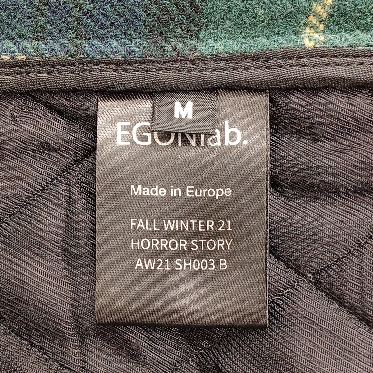 EGONlab． チェックジャケットAW21SH003B 古着・中古-8枚目のアイテム画像