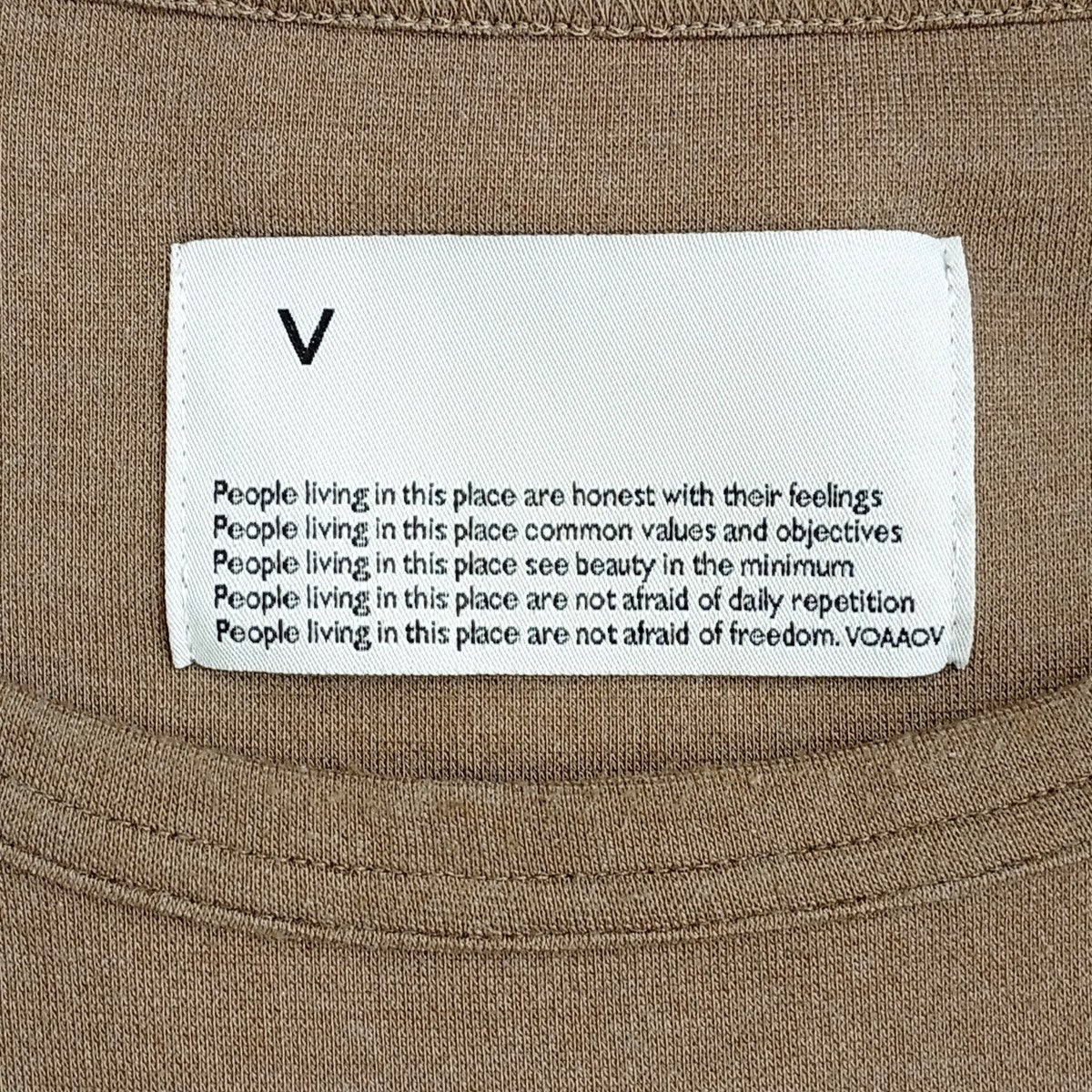 VOAAOV DUALWARM CREW NECK TOPS KNITスウェットVOTP-M51 古着・中古-6枚目のアイテム画像