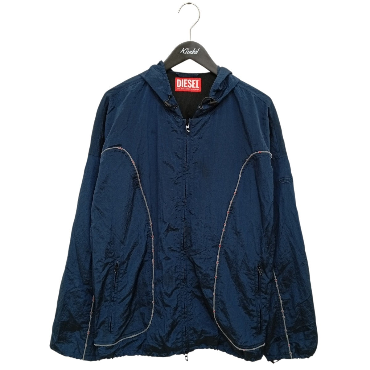 DIESEL ダメージ加工ナイロンジャケット 古着・中古-1枚目のアイテム画像