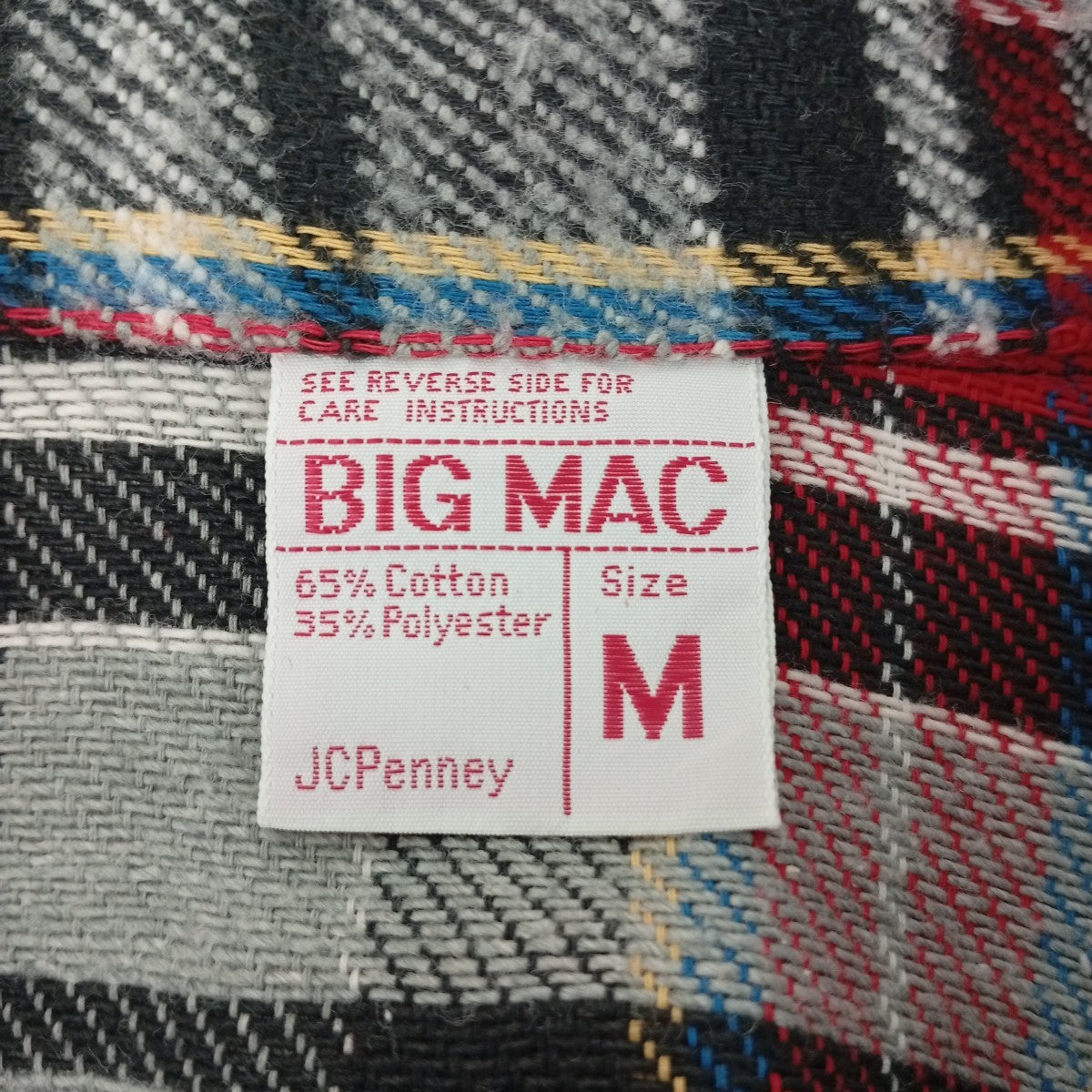 BIG MAC×JC PENNEY 70sチェックシャツ 古着・中古-3枚目のアイテム画像