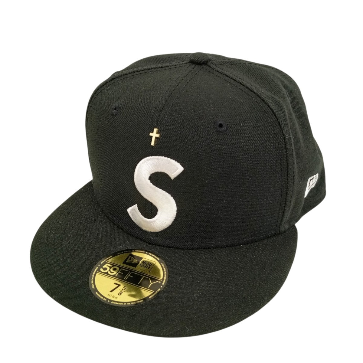 Supreme×New Era 24SSGold Cross S LogoキャップG2711292023 古着・中古-1枚目のアイテム画像
