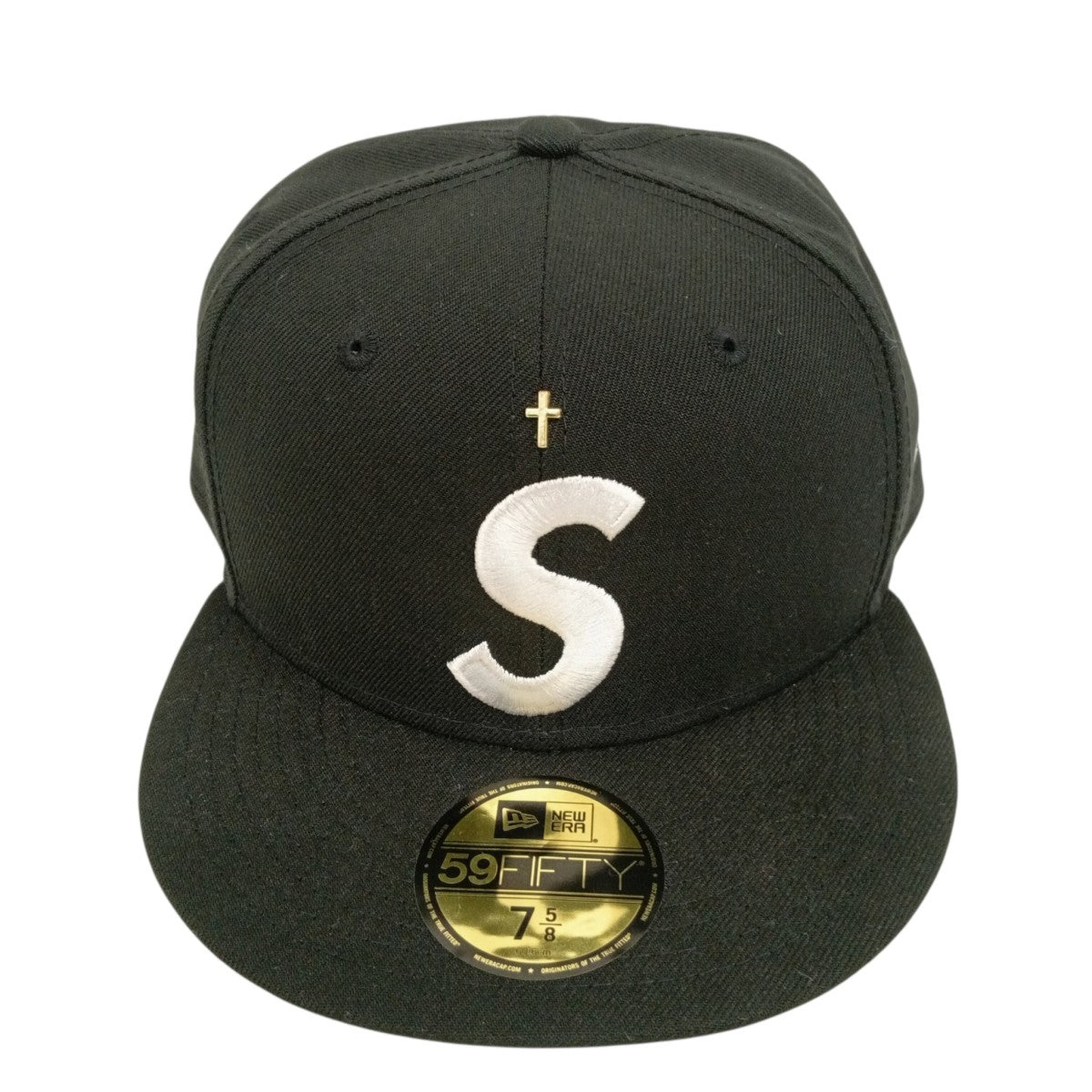 Supreme×New Era 24SSGold Cross S LogoキャップG2711292023 古着・中古-2枚目のアイテム画像