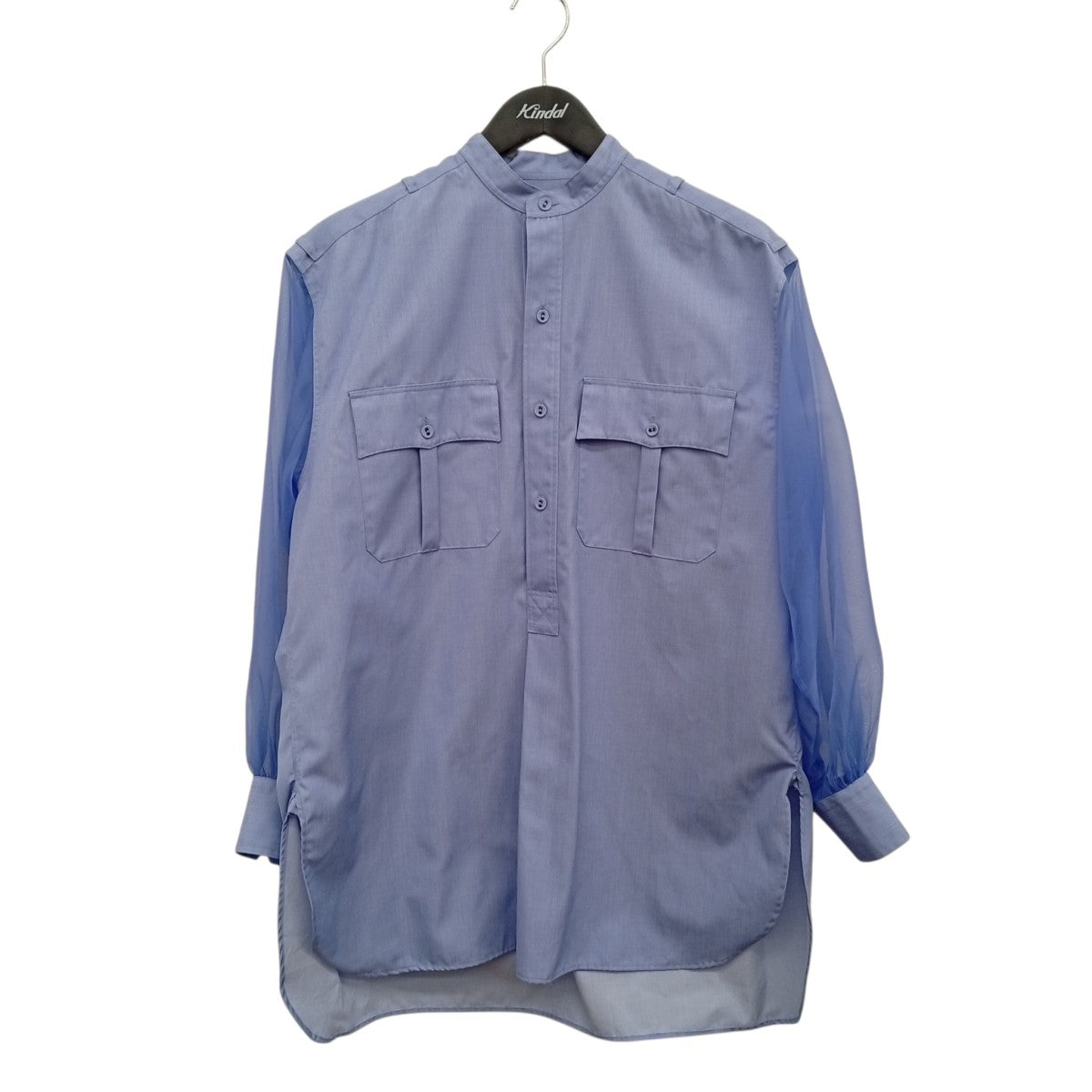 21SSGROSGRAIN SHIRTロングスリーブシャツ211-15128 008