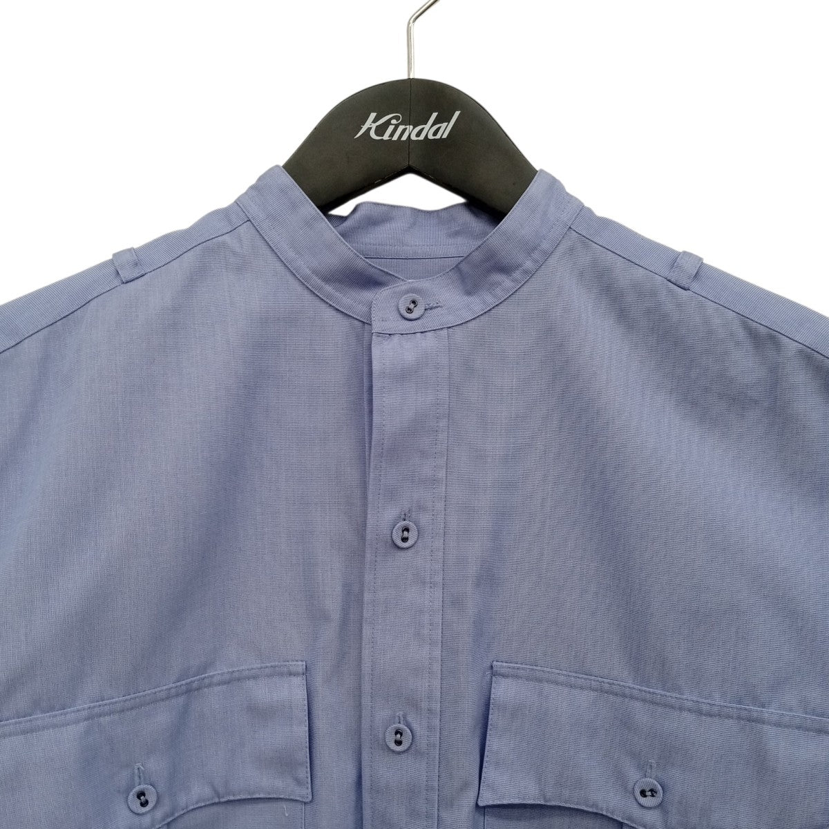 HYKE 21SSGROSGRAIN SHIRTロングスリーブシャツ211-15128 008 古着・中古-5枚目のアイテム画像