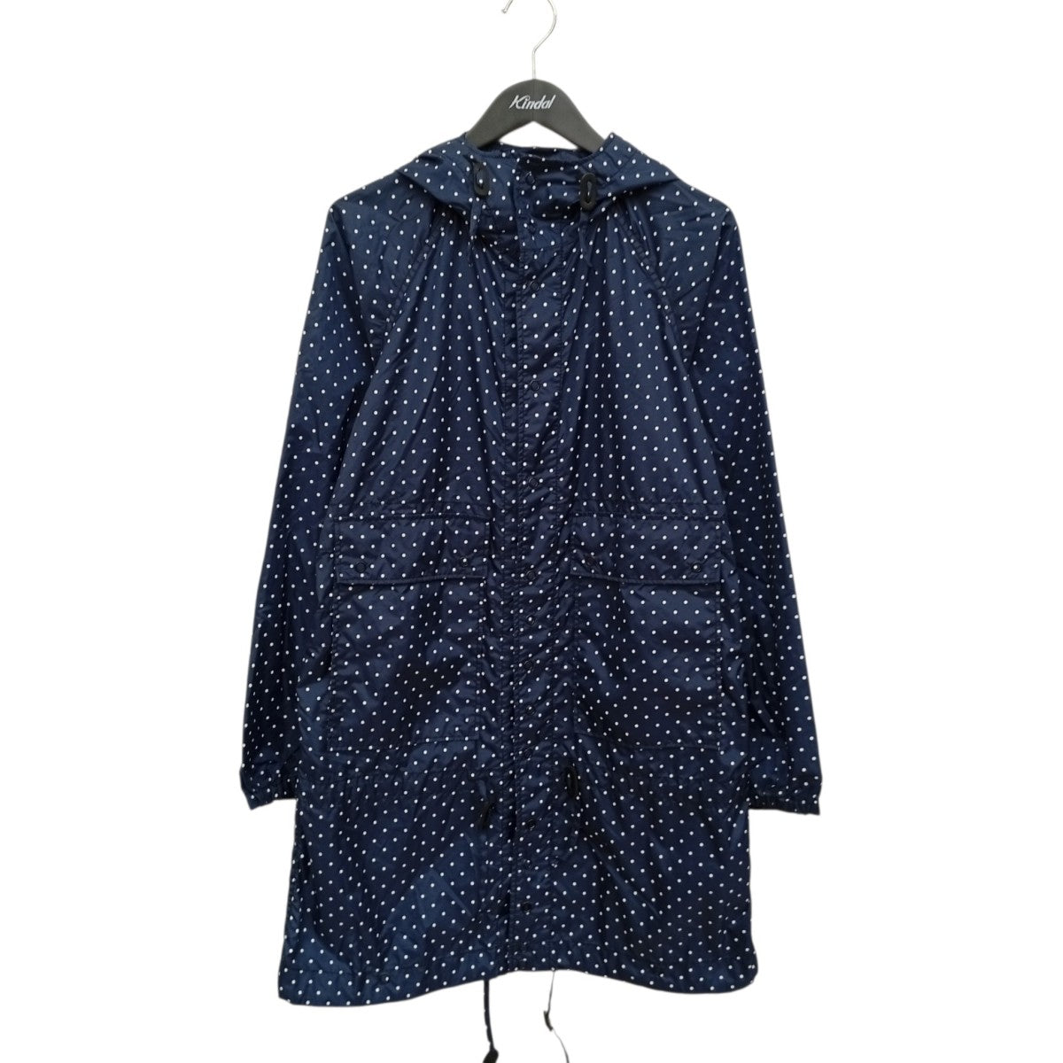Engineered Garments ドット柄ナイロンコート 古着・中古-1枚目のアイテム画像