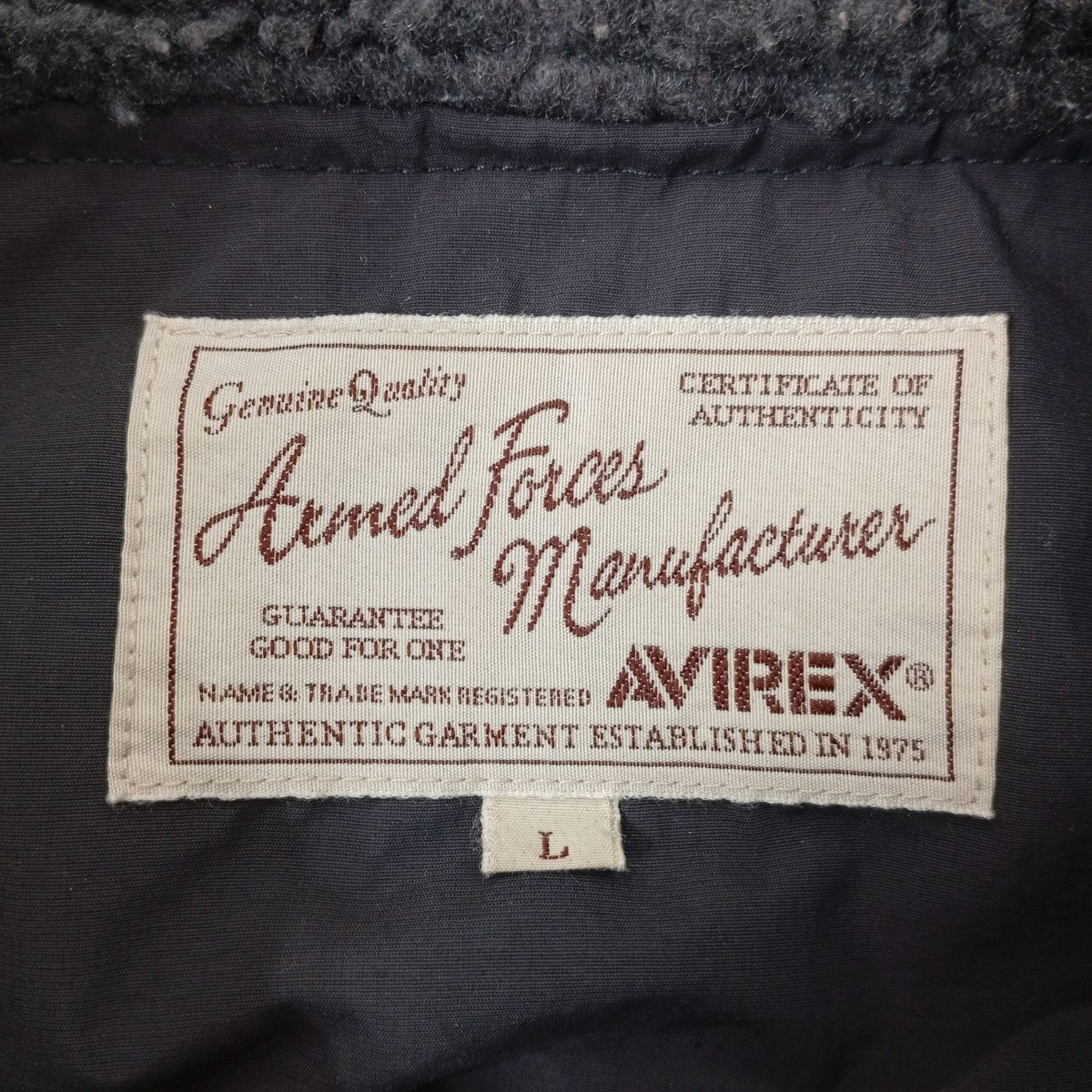 AVIREX ジャケット6192155 古着・中古-3枚目のアイテム画像