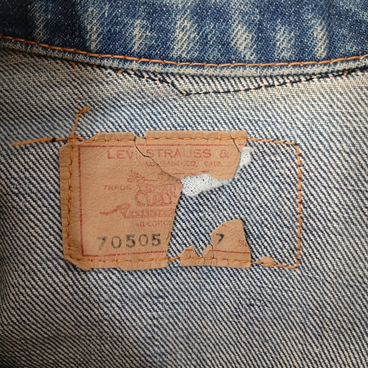 LEVI’S 70505 ボタン裏526デニムジャケット 古着・中古-3枚目のアイテム画像