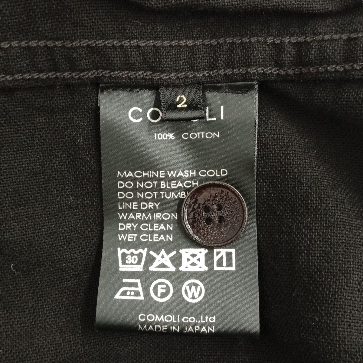 COMOLI 26SS1938シャツジャケットD01-01016 古着・中古-4枚目のアイテム画像