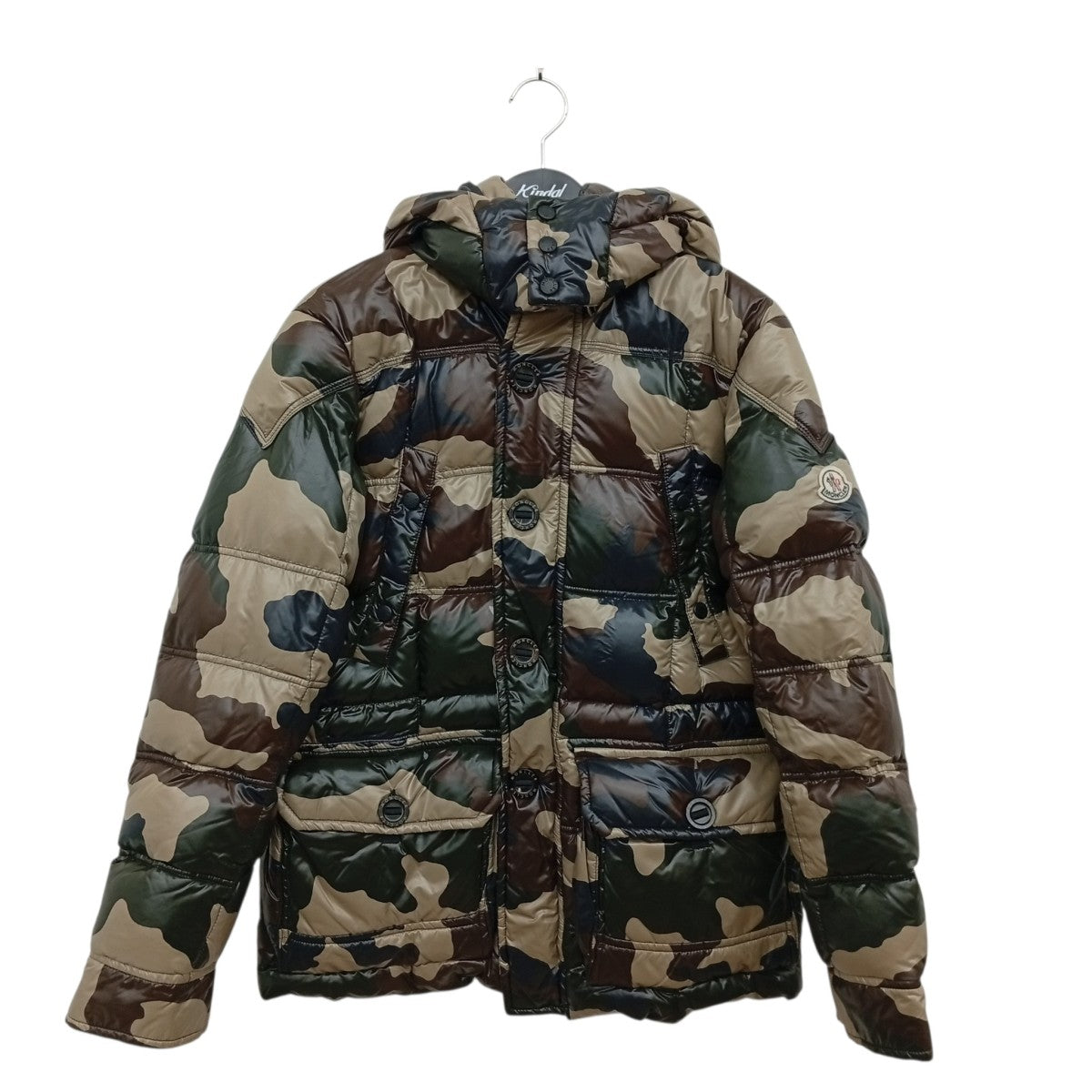 MONCLER SAUTERNEカモフラージュ柄ダウンジャケット44380 古着・中古-1枚目のアイテム画像
