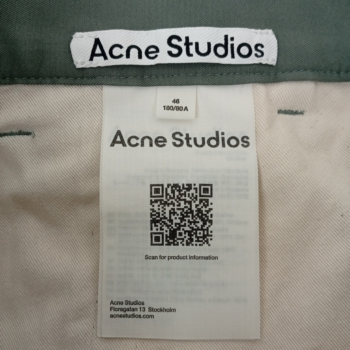 ACNE STUDIOS SATIN TROUSERSパンツFN-MN-TROU001090 古着・中古-4枚目のアイテム画像