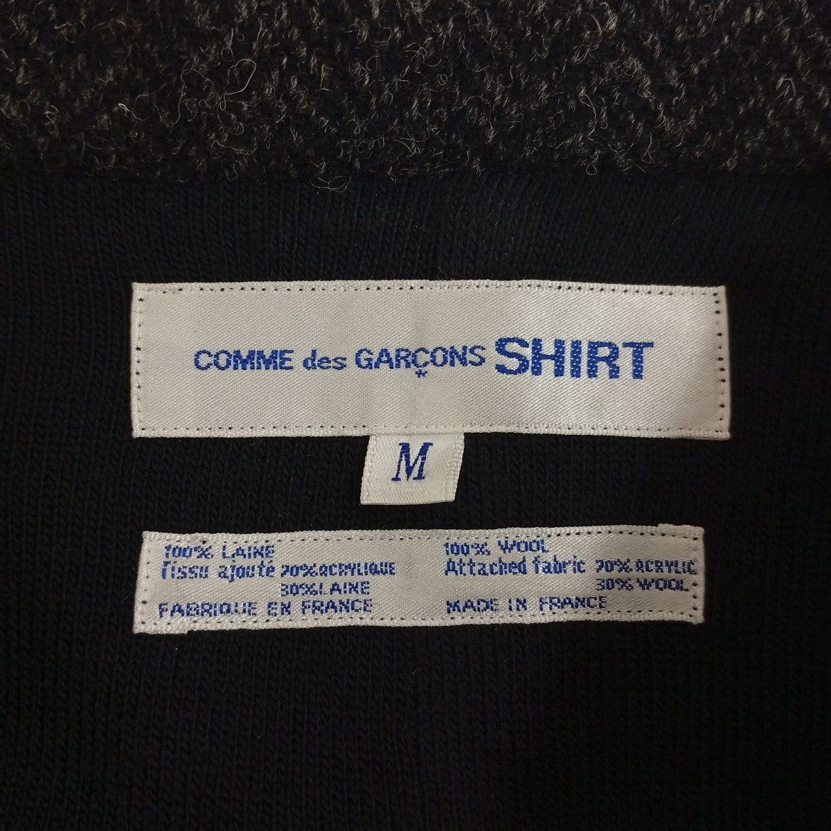 COMME des GARCONS SHIRT ヘリンボーンジャケットD-TK9210 古着・中古-5枚目のアイテム画像