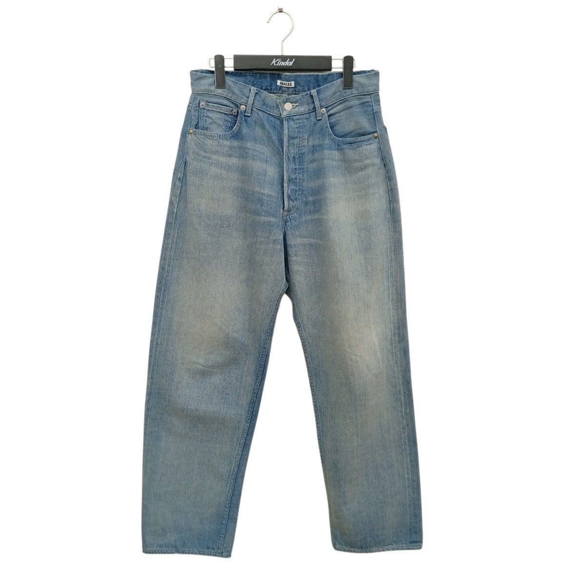 AURALEE SELVEDGE FADED LIGHT DENIM WIDE PANTSデニムパンツA25SP03DE 古着・中古-1枚目のアイテム画像