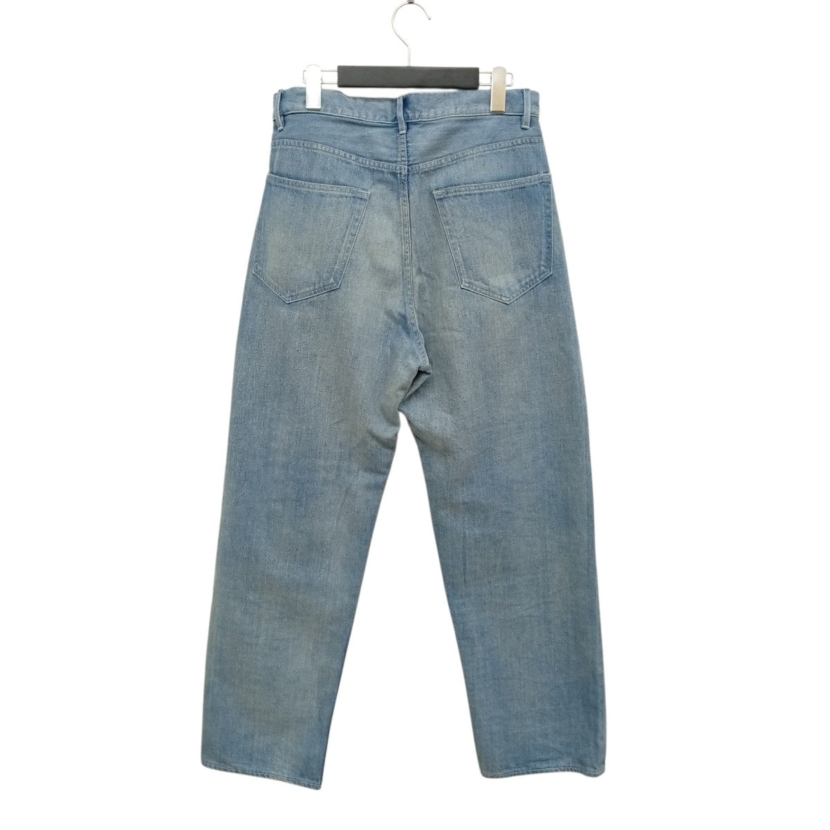 AURALEE SELVEDGE FADED LIGHT DENIM WIDE PANTSデニムパンツA25SP03DE 古着・中古-2枚目のアイテム画像