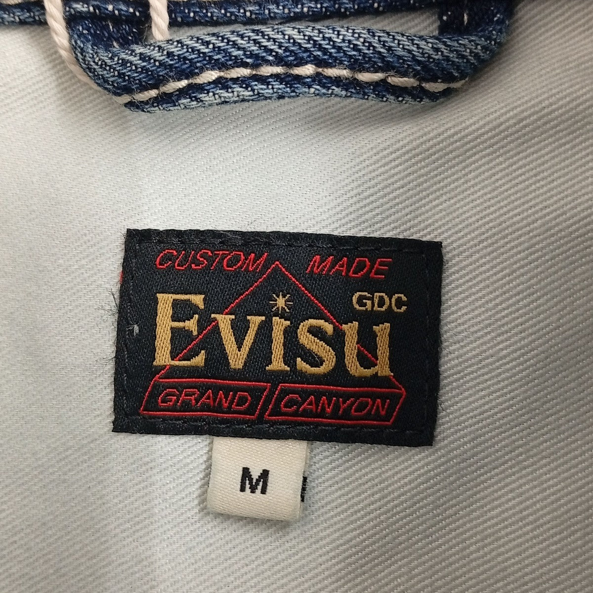 EVISU×GDC WASHED CHORE JACKETカバーオール2EAGDM5DJ6432RXDN 古着・中古-3枚目のアイテム画像