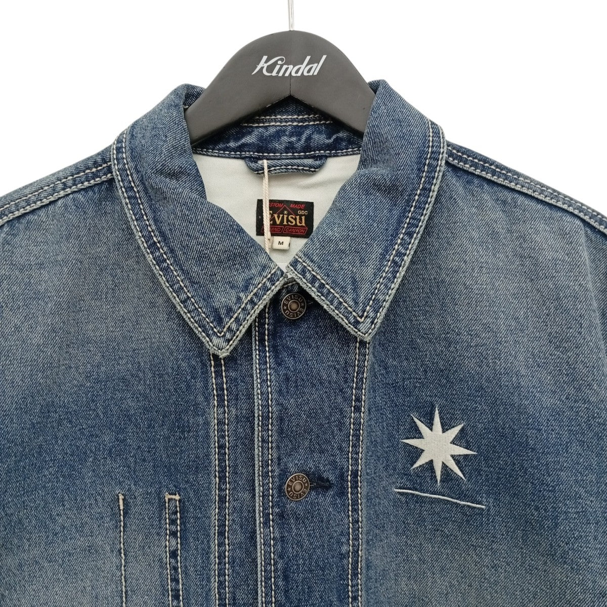 EVISU×GDC WASHED CHORE JACKETカバーオール2EAGDM5DJ6432RXDN 古着・中古-5枚目のアイテム画像