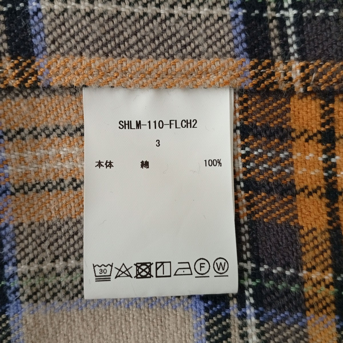 CIOTA チェックネルシャツSHLM-110-FLCH2 古着・中古-4枚目のアイテム画像