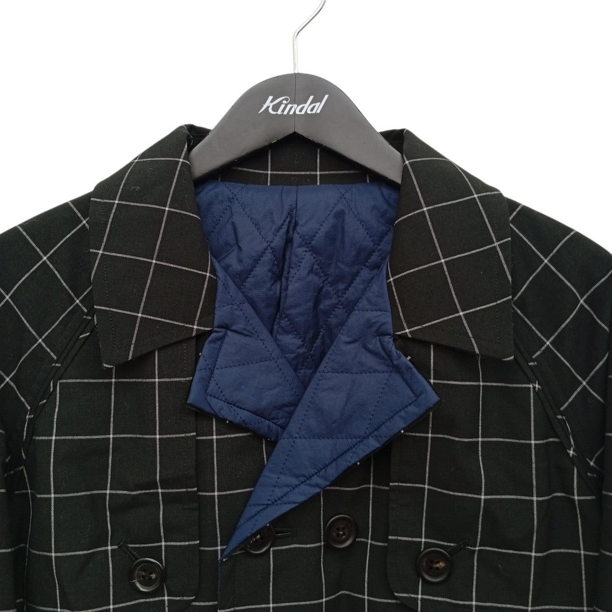 UNDERCOVER T／Window pane check trench coat プリマロフトトレンチコートUCP4310-1 古着・中古-3枚目のアイテム画像